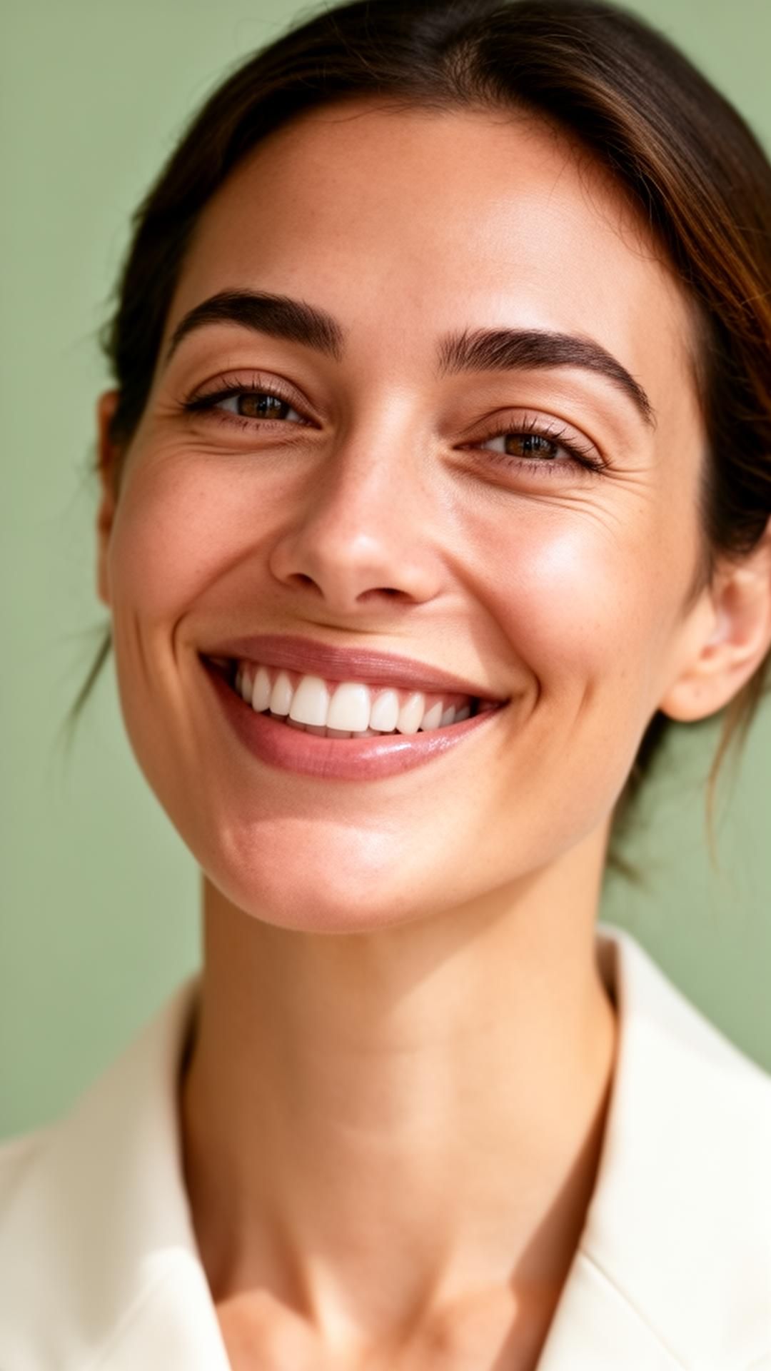 Friendly dentist with smiling patient at Largs Dental Suite